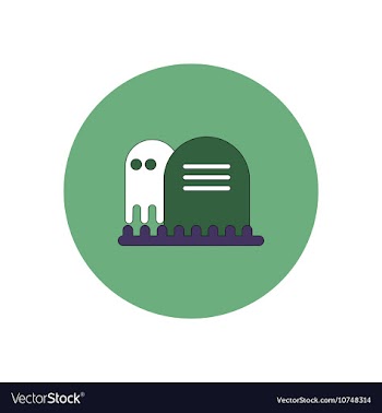In flat design Halloween icon vector image