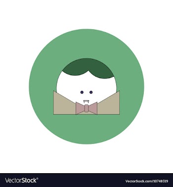 In flat design Halloween icon vector image
