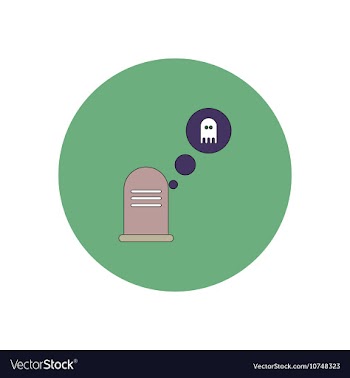 In flat design Halloween icon vector image