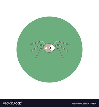 In flat design Halloween icon vector image