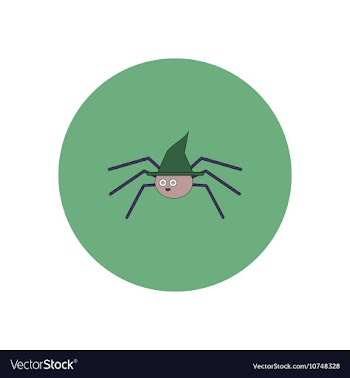 In flat design Halloween icon vector image