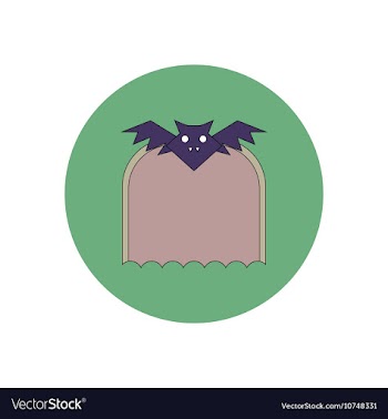 In flat design Halloween icon vector image