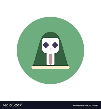 In flat design Halloween icon vector image