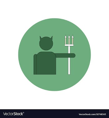 In flat design Halloween icon vector image