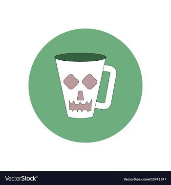 In flat design Halloween icon vector image