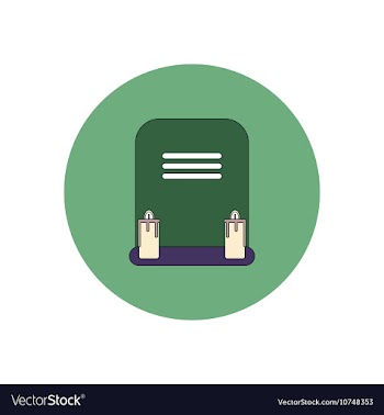 In flat design Halloween icon vector image