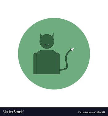 In flat design Halloween icon vector image