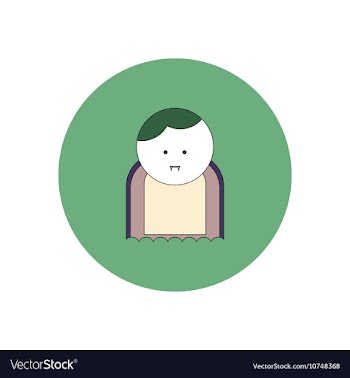 In flat design Halloween icon vector image