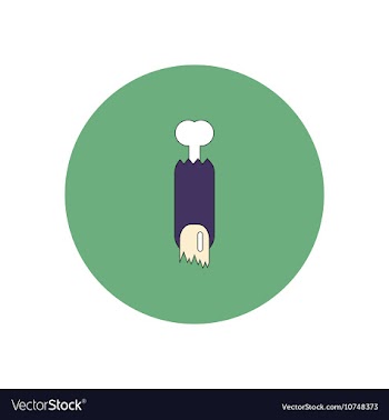 In flat design Halloween icon vector image