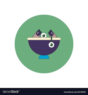 In flat design Halloween icon vector image