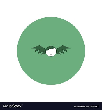 In flat design Halloween icon vector image