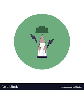 In flat design Halloween icon vector image