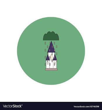 In flat design Halloween icon vector image