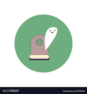 In flat design Halloween icon vector image