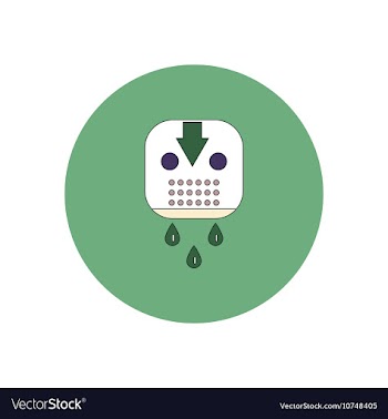 In flat design Halloween icon vector image