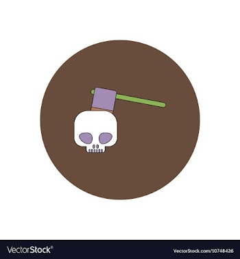 In flat design Halloween icon vector image