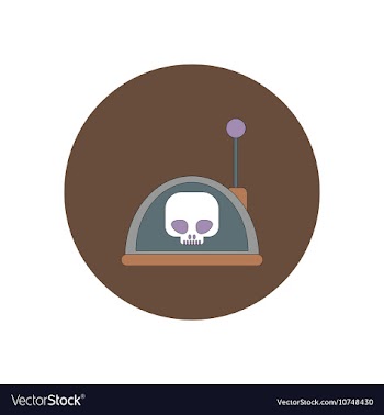 In flat design Halloween icon vector image
