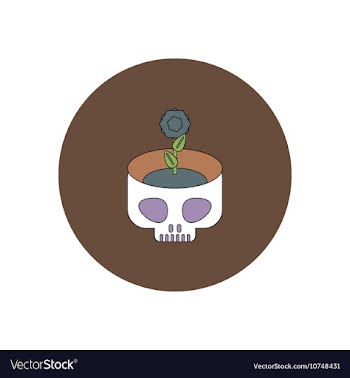 In flat design Halloween icon vector image