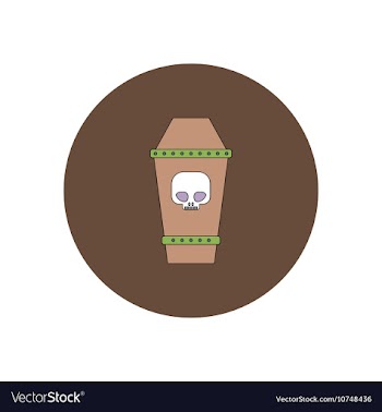 In flat design Halloween icon vector image