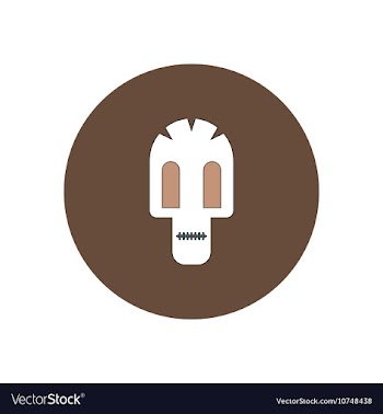 In flat design Halloween icon vector image