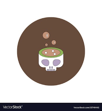 In flat design Halloween icon vector image