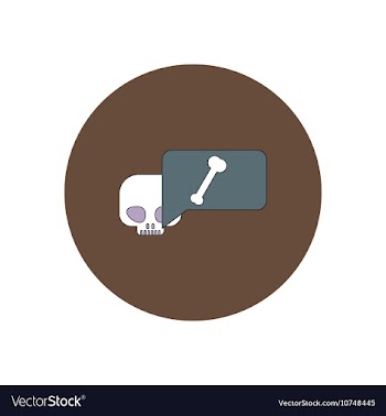 In flat design Halloween icon vector image