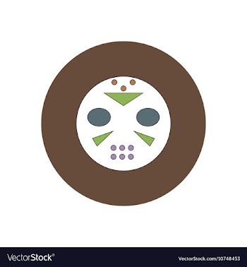 In flat design Halloween icon vector image
