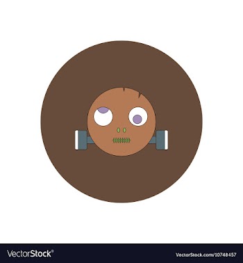 In flat design Halloween icon vector image