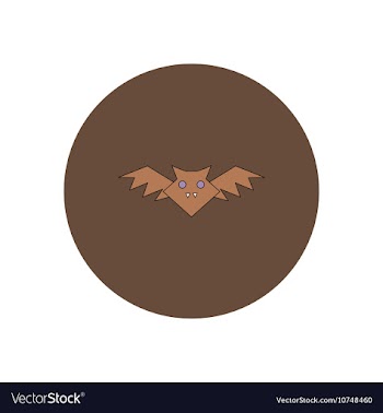In flat design Halloween icon vector image