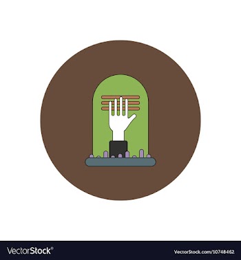 In flat design Halloween icon vector image