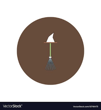 In flat design Halloween icon vector image