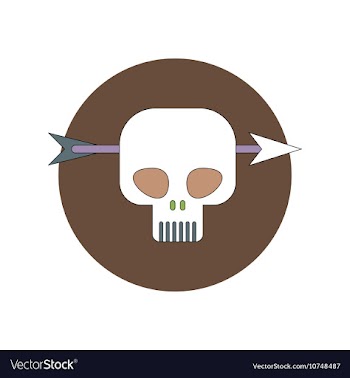 In flat design Halloween icon vector image