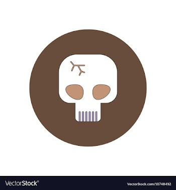 In flat design Halloween icon vector image