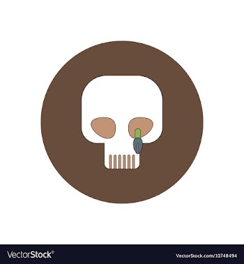 In flat design Halloween icon vector image