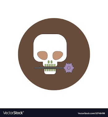 In flat design Halloween icon vector image