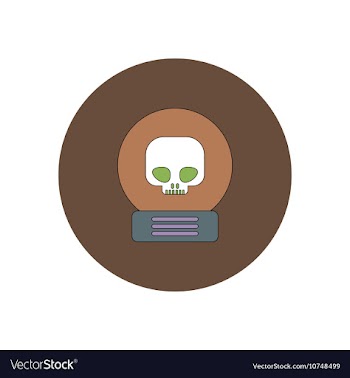 In flat design Halloween icon vector image