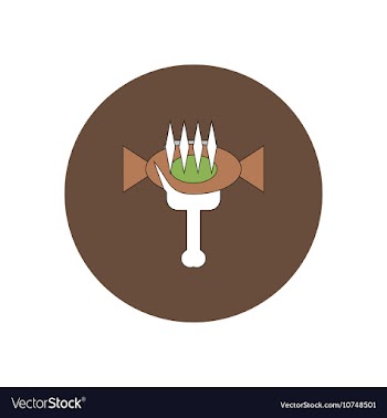 In flat design Halloween icon vector image