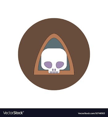 In flat design Halloween icon vector image