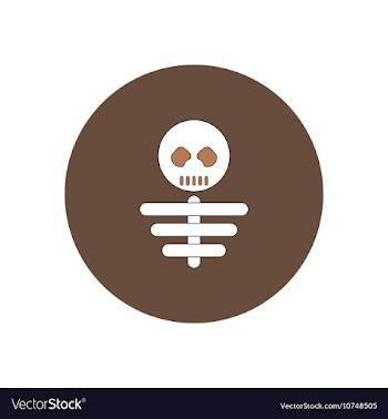 In flat design Halloween icon vector image