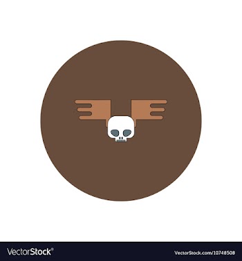 In flat design Halloween icon vector image