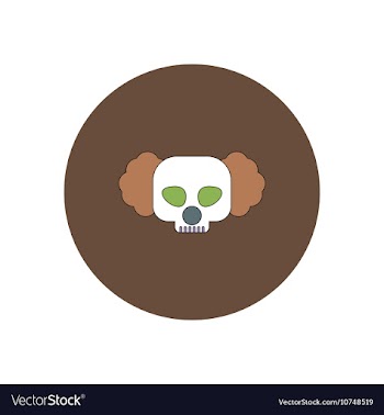 In flat design Halloween icon vector image