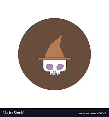 In flat design Halloween icon vector image