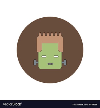 In flat design Halloween icon vector image