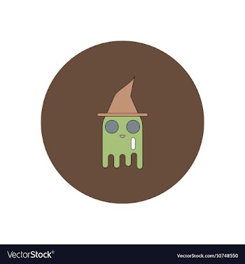 In flat design Halloween icon vector image