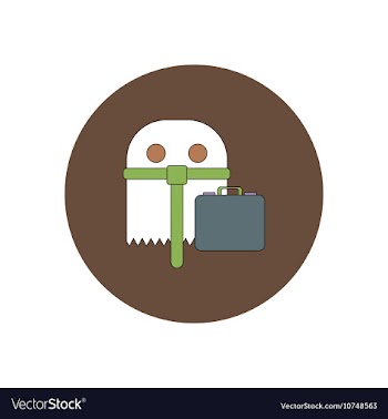 In flat design Halloween icon vector image