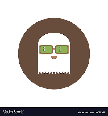 In flat design Halloween icon vector image