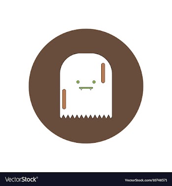 In flat design Halloween icon vector image