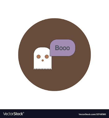 In flat design Halloween icon vector image