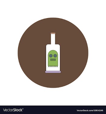 In flat design Halloween icon vector image