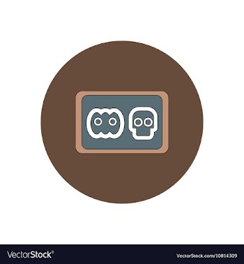 In flat design Halloween icon vector image